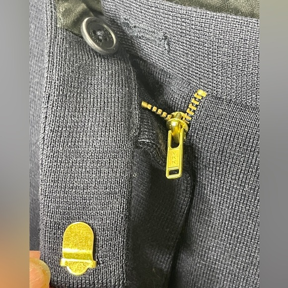 Tory Burch Wool Knit Pants Navy Blue Size 10 - Picture 7 of 7